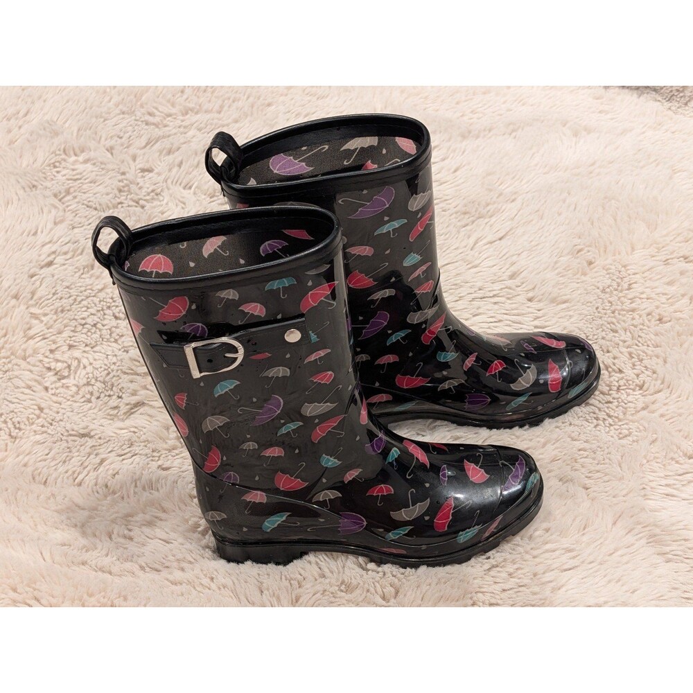 Capelli New York Ladies Rubber Rain Boots 5